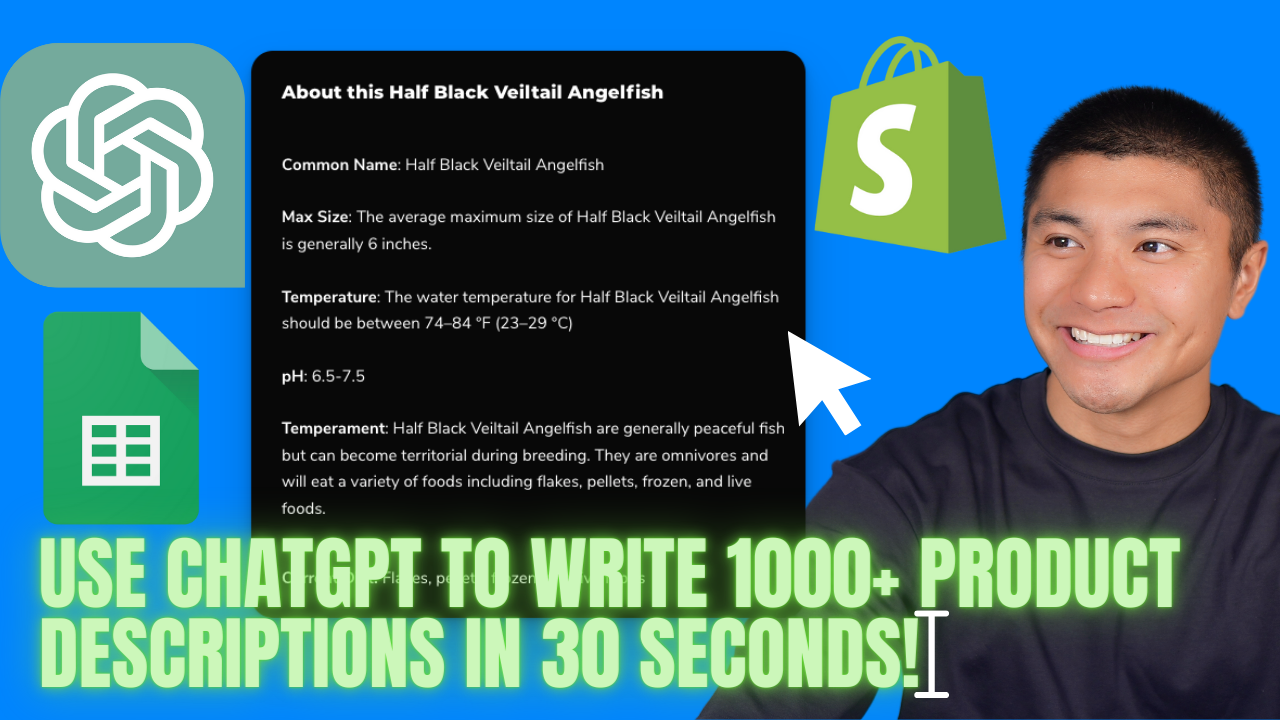 Save Time & Increase Sales: How I Used Chat GPT & Google Sheets to Write 1000+ Product Description (Updated 2023)